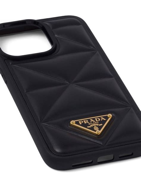 Prada iPhone 15 Pro Max Leather Case 